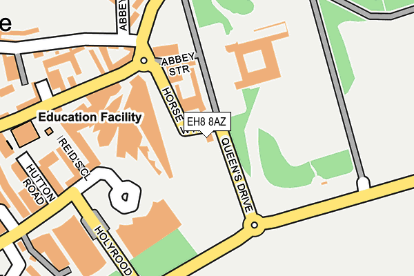 EH8 8AZ map - OS OpenMap – Local (Ordnance Survey)