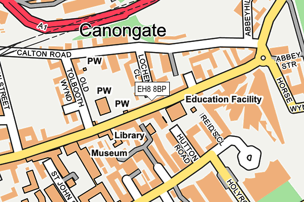 EH8 8BP map - OS OpenMap – Local (Ordnance Survey)