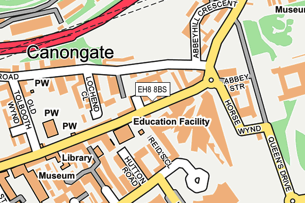 EH8 8BS map - OS OpenMap – Local (Ordnance Survey)