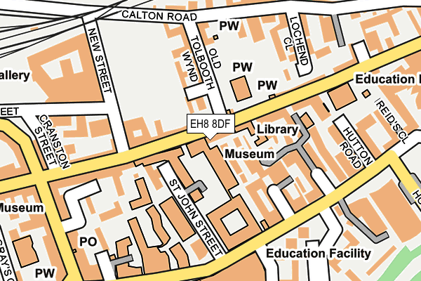 EH8 8DF map - OS OpenMap – Local (Ordnance Survey)