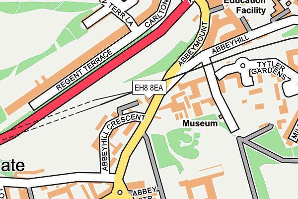 EH8 8EA map - OS OpenMap – Local (Ordnance Survey)
