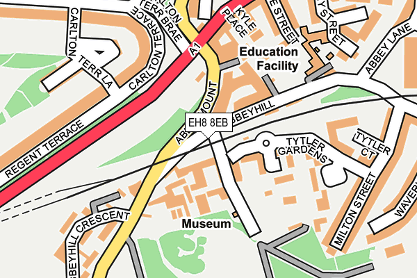 EH8 8EB map - OS OpenMap – Local (Ordnance Survey)