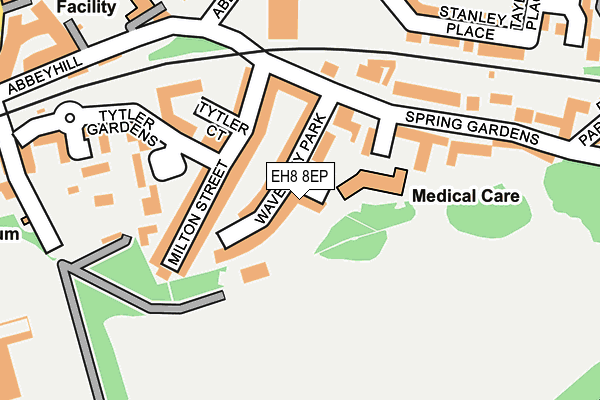 EH8 8EP map - OS OpenMap – Local (Ordnance Survey)