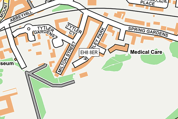 EH8 8ER map - OS OpenMap – Local (Ordnance Survey)