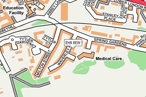 EH8 8EW map - OS OpenMap – Local (Ordnance Survey)