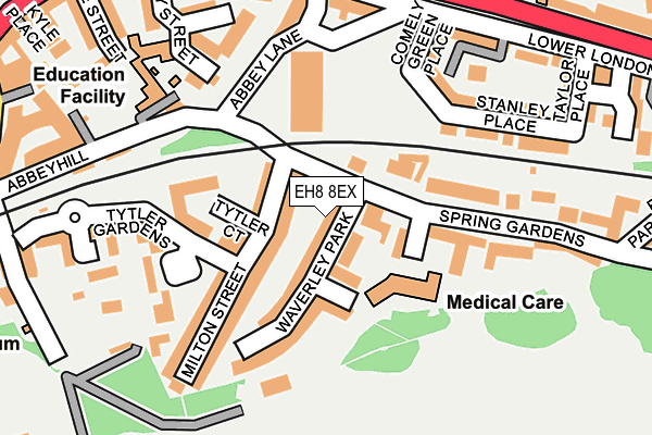 EH8 8EX map - OS OpenMap – Local (Ordnance Survey)
