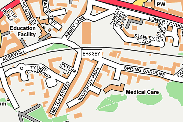 EH8 8EY map - OS OpenMap – Local (Ordnance Survey)