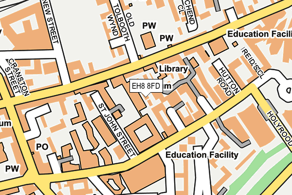 EH8 8FD map - OS OpenMap – Local (Ordnance Survey)