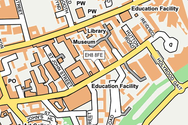 EH8 8FE map - OS OpenMap – Local (Ordnance Survey)