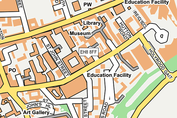 EH8 8FF map - OS OpenMap – Local (Ordnance Survey)