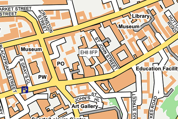 EH8 8FP map - OS OpenMap – Local (Ordnance Survey)