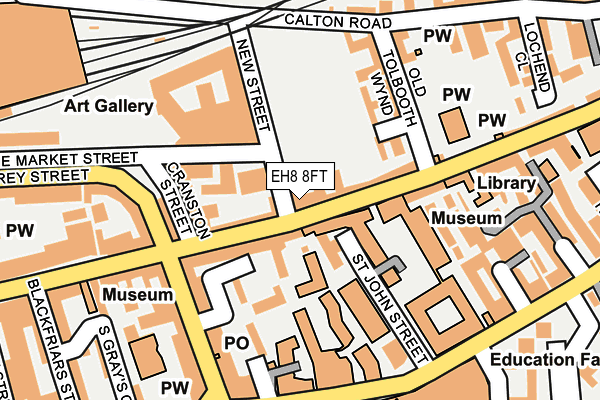 EH8 8FT map - OS OpenMap – Local (Ordnance Survey)