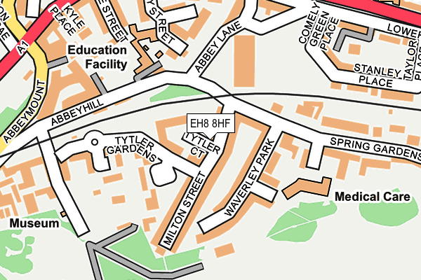 EH8 8HF map - OS OpenMap – Local (Ordnance Survey)