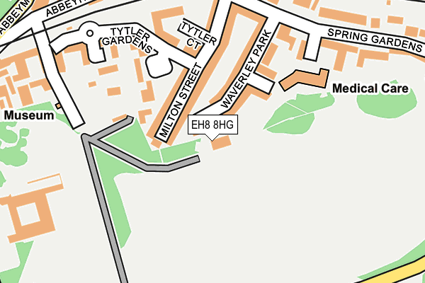 EH8 8HG map - OS OpenMap – Local (Ordnance Survey)