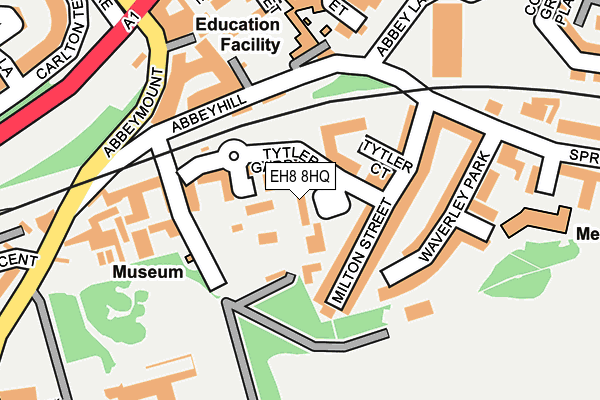 EH8 8HQ map - OS OpenMap – Local (Ordnance Survey)
