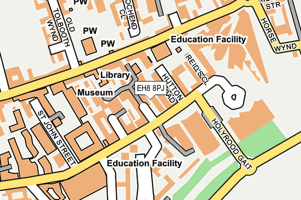 Map of EDINBURGH UNIVERSITY PRESS LIMITED at local scale