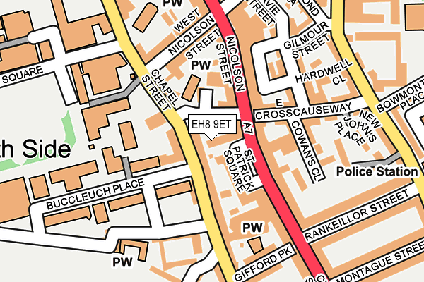 EH8 9ET map - OS OpenMap – Local (Ordnance Survey)