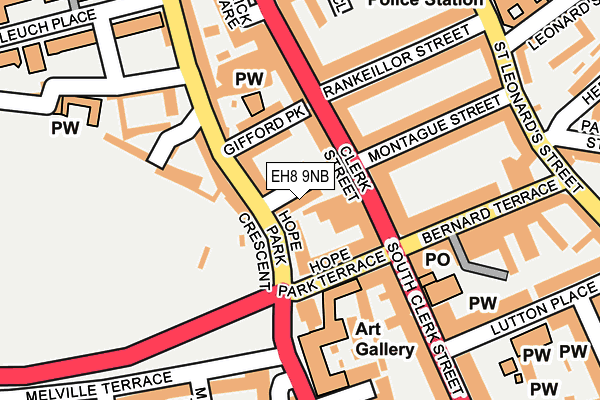 EH8 9NB map - OS OpenMap – Local (Ordnance Survey)
