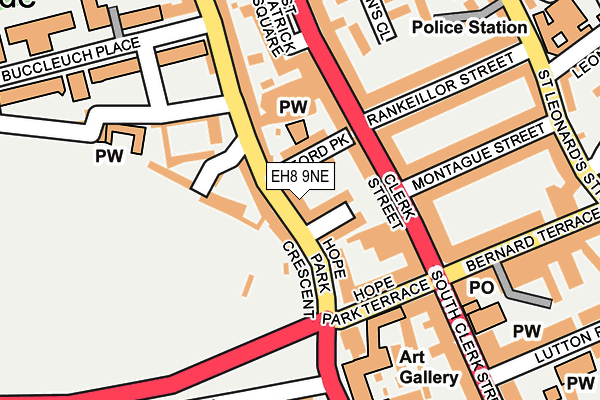 EH8 9NE map - OS OpenMap – Local (Ordnance Survey)