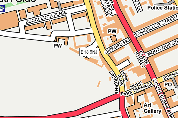 EH8 9NJ map - OS OpenMap – Local (Ordnance Survey)