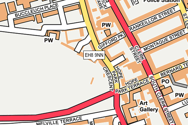 EH8 9NN map - OS OpenMap – Local (Ordnance Survey)