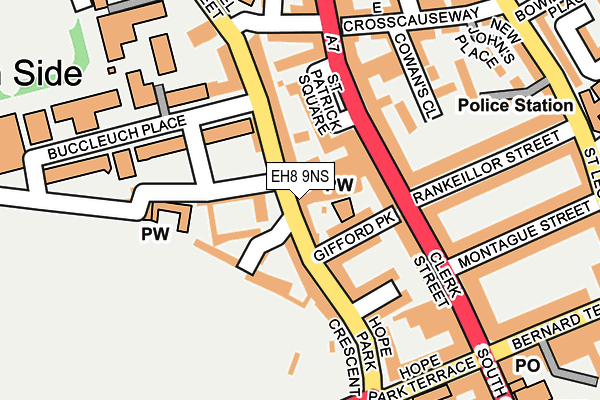 EH8 9NS map - OS OpenMap – Local (Ordnance Survey)