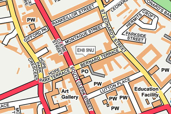 EH8 9NU map - OS OpenMap – Local (Ordnance Survey)