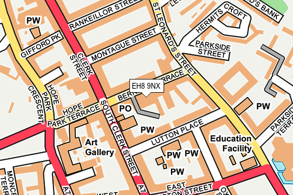 EH8 9NX map - OS OpenMap – Local (Ordnance Survey)