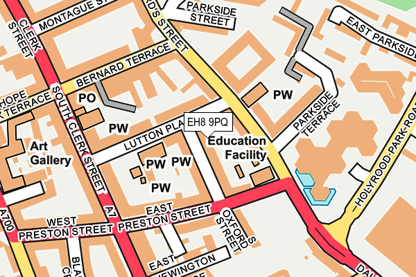 EH8 9PQ map - OS OpenMap – Local (Ordnance Survey)