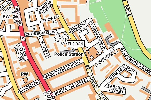 EH8 9QN map - OS OpenMap – Local (Ordnance Survey)