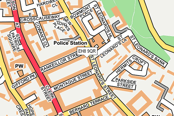 EH8 9QR map - OS OpenMap – Local (Ordnance Survey)