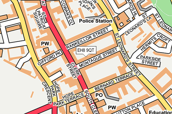 EH8 9QT map - OS OpenMap – Local (Ordnance Survey)