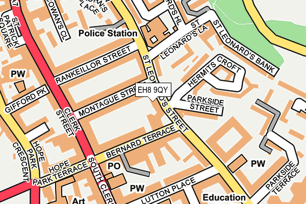 EH8 9QY map - OS OpenMap – Local (Ordnance Survey)