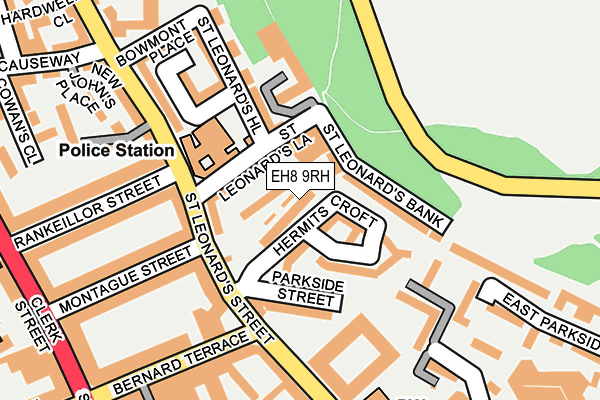 EH8 9RH map - OS OpenMap – Local (Ordnance Survey)