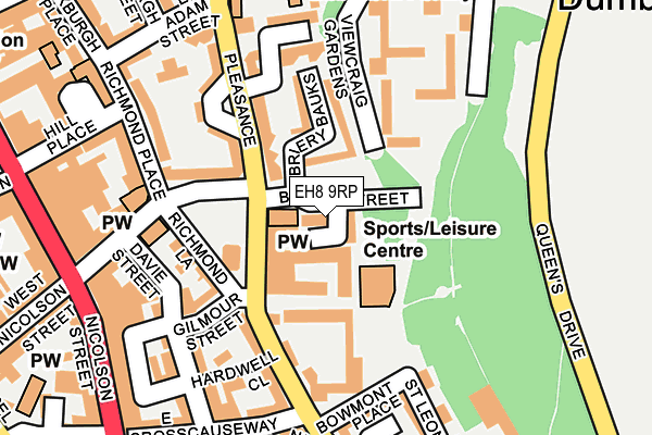 EH8 9RP map - OS OpenMap – Local (Ordnance Survey)