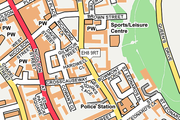 EH8 9RT map - OS OpenMap – Local (Ordnance Survey)