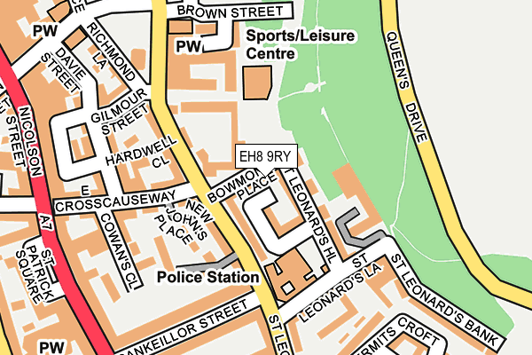 EH8 9RY map - OS OpenMap – Local (Ordnance Survey)