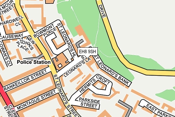 EH8 9SH map - OS OpenMap – Local (Ordnance Survey)