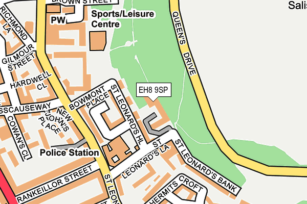 EH8 9SP map - OS OpenMap – Local (Ordnance Survey)