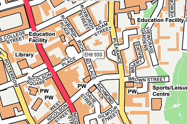 EH8 9SS map - OS OpenMap – Local (Ordnance Survey)