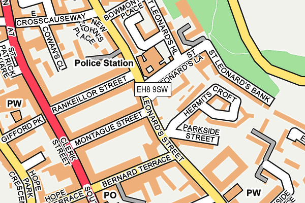 EH8 9SW map - OS OpenMap – Local (Ordnance Survey)