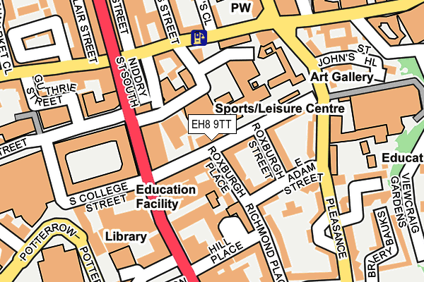EH8 9TT map - OS OpenMap – Local (Ordnance Survey)