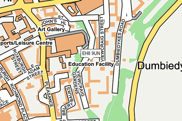 EH8 9UN map - OS OpenMap – Local (Ordnance Survey)