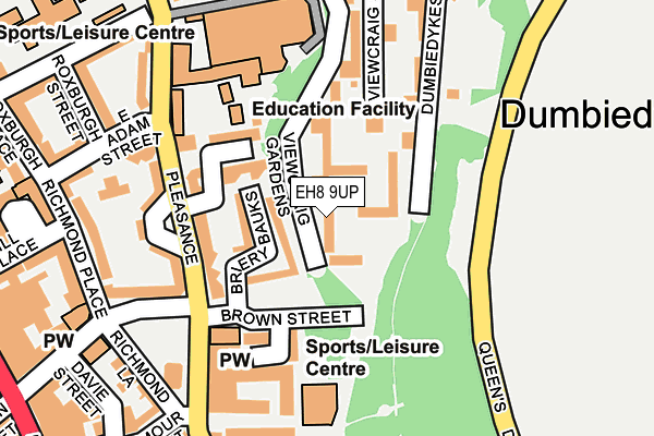 EH8 9UP map - OS OpenMap – Local (Ordnance Survey)