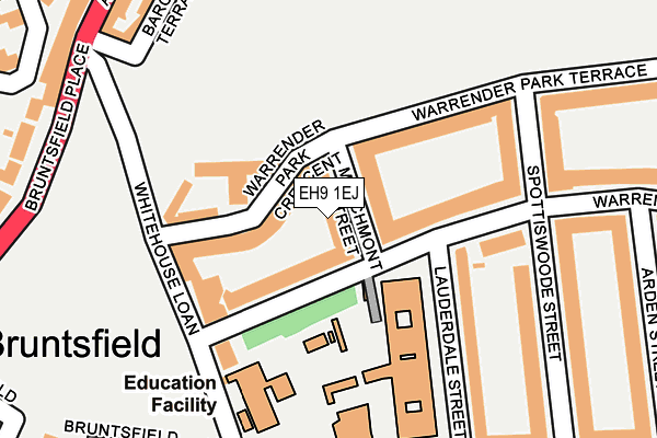 EH9 1EJ map - OS OpenMap – Local (Ordnance Survey)