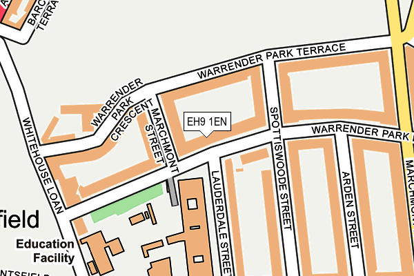 EH9 1EN map - OS OpenMap – Local (Ordnance Survey)