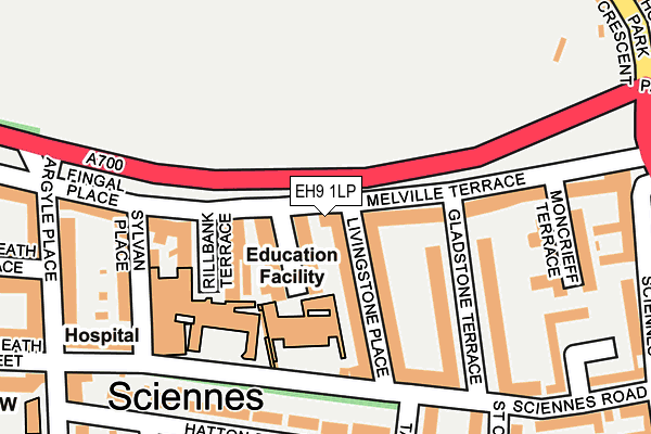 EH9 1LP map - OS OpenMap – Local (Ordnance Survey)