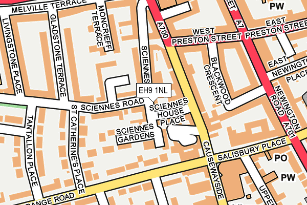 EH9 1NL map - OS OpenMap – Local (Ordnance Survey)