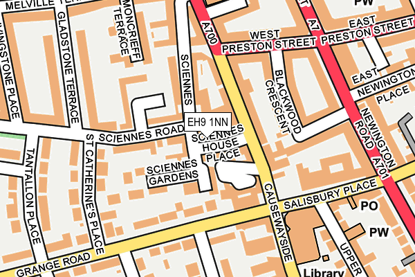 EH9 1NN map - OS OpenMap – Local (Ordnance Survey)