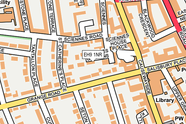 EH9 1NR map - OS OpenMap – Local (Ordnance Survey)